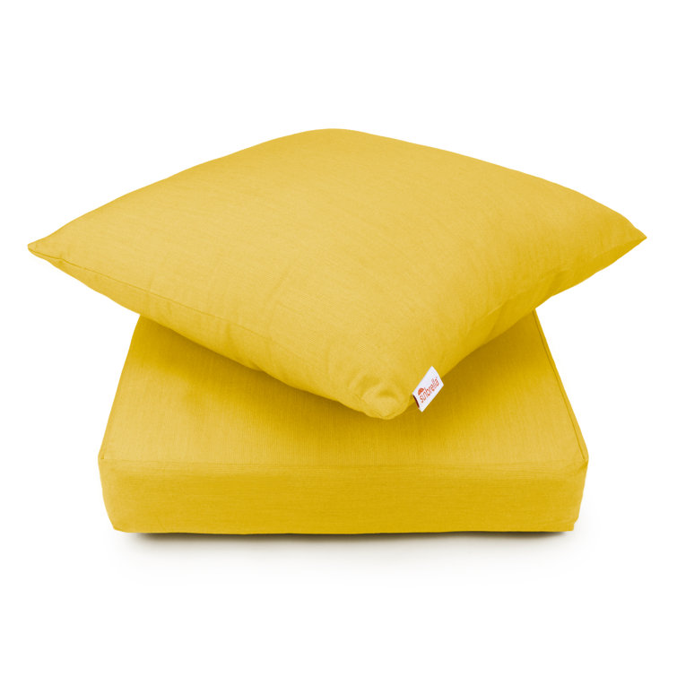 Latitude Run® Sunbrella Deep Seat Patio Cushion Set (Seat and Back), 2